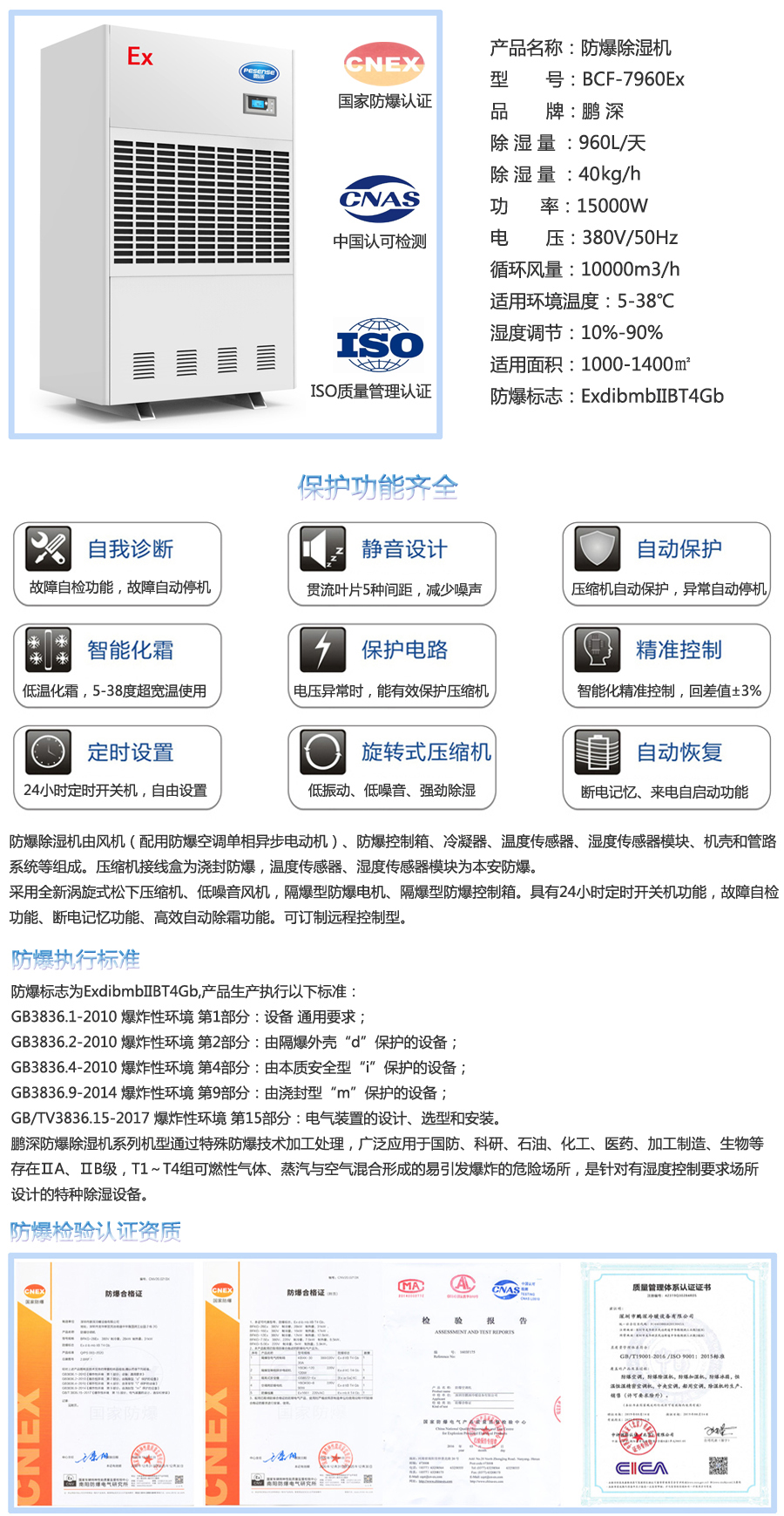 BCF-7960Ex防爆除濕機(jī)